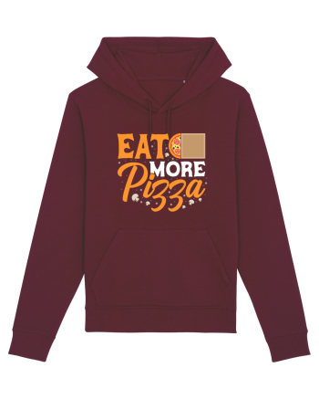 Eat More Pizza Burgundy