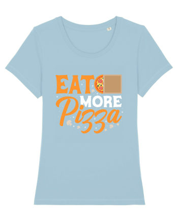 Eat More Pizza Sky Blue