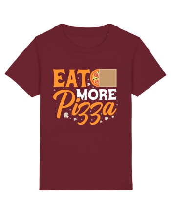 Eat More Pizza Burgundy