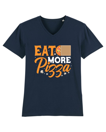 Eat More Pizza French Navy