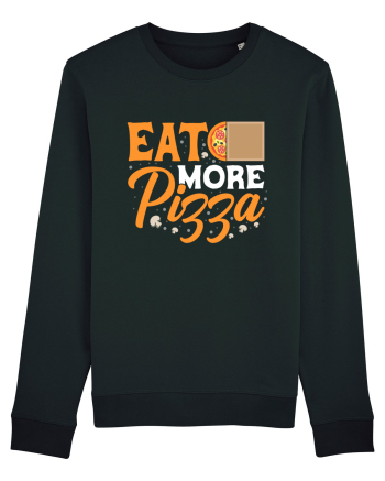 Eat More Pizza Black