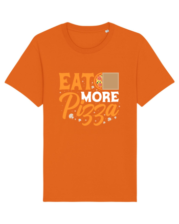 Eat More Pizza Bright Orange
