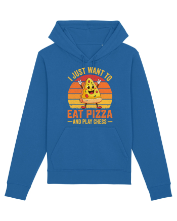 I just want to eat pizza and play chess Royal Blue