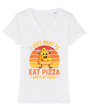 I just want to eat pizza and play chess White
