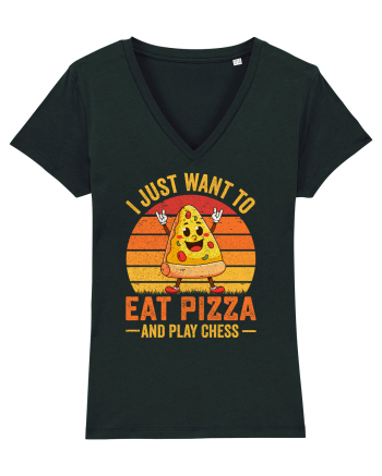 I just want to eat pizza and play chess Black