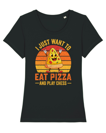 I just want to eat pizza and play chess Black