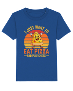 I just want to eat pizza and play chess Tricou mânecă scurtă  Copii Mini Creator