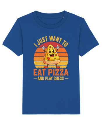 I just want to eat pizza and play chess Majorelle Blue