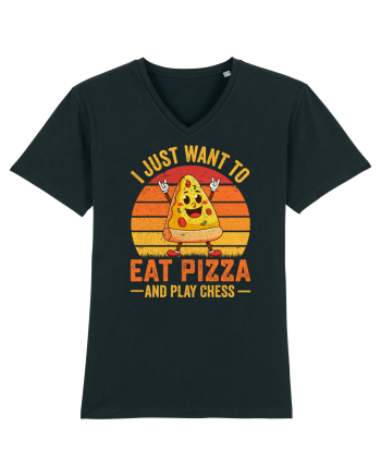 I just want to eat pizza and play chess Black