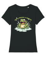 RAZI CA BROASCA LA INUNDATIE 2 Tricou mânecă scurtă guler larg fitted Damă Expresser