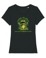 PRINCE ME BABY, so we can live HOPPILY ever after Tricou mânecă scurtă guler larg fitted Damă Expresser