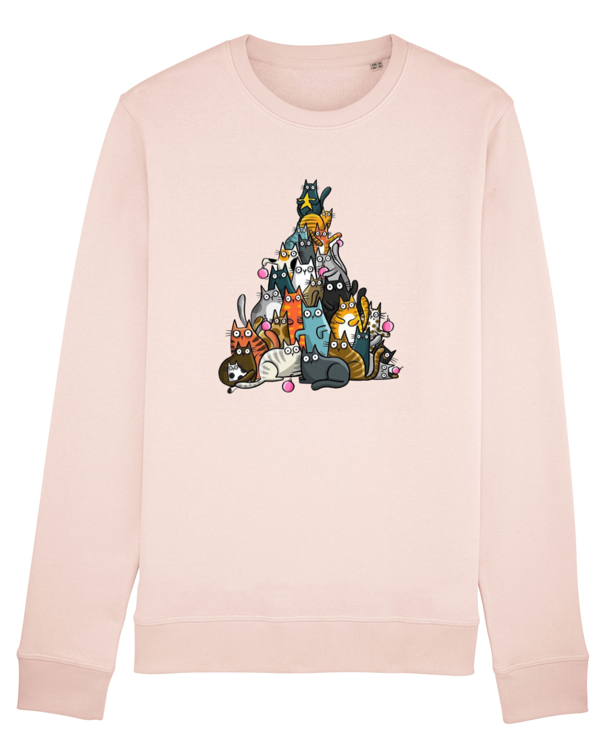 Bluză mânecă lungă Unisex Rise Candy Pink