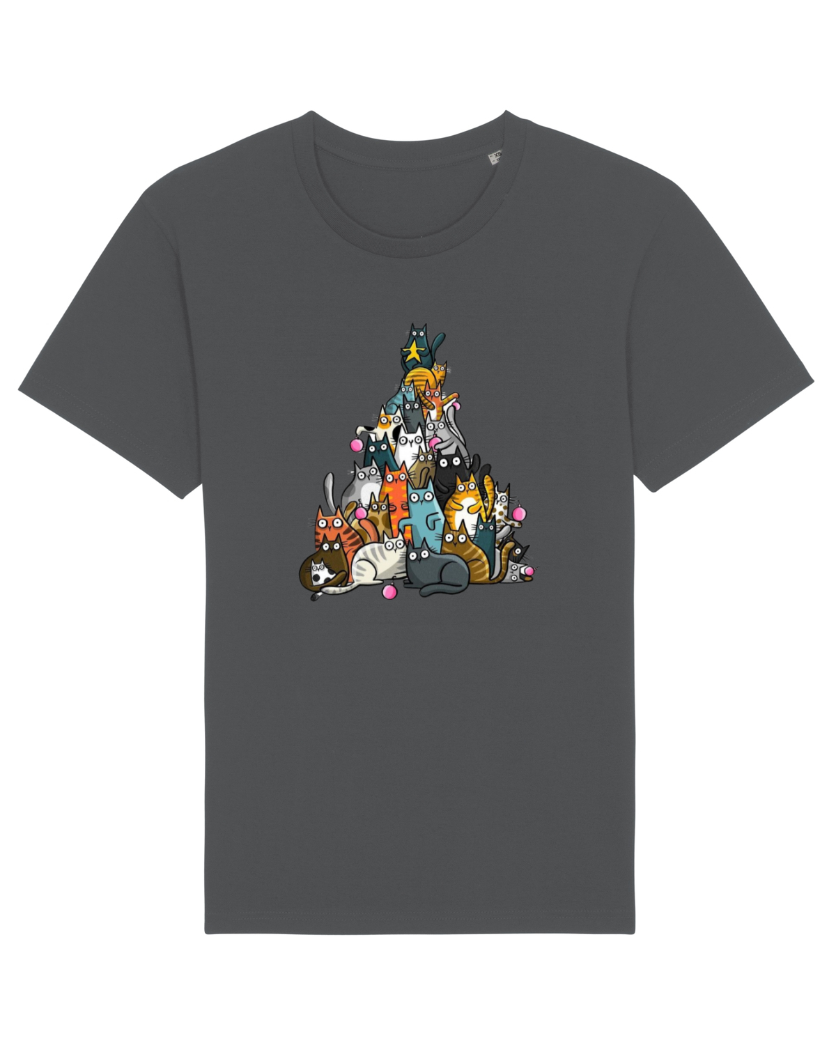 Tricou mânecă scurtă Unisex Rocker Anthracite