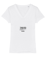 inked mama Tricou mânecă scurtă guler V Damă Evoker