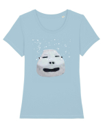 Mașina înghețată  Tricou mânecă scurtă guler larg fitted Damă Expresser