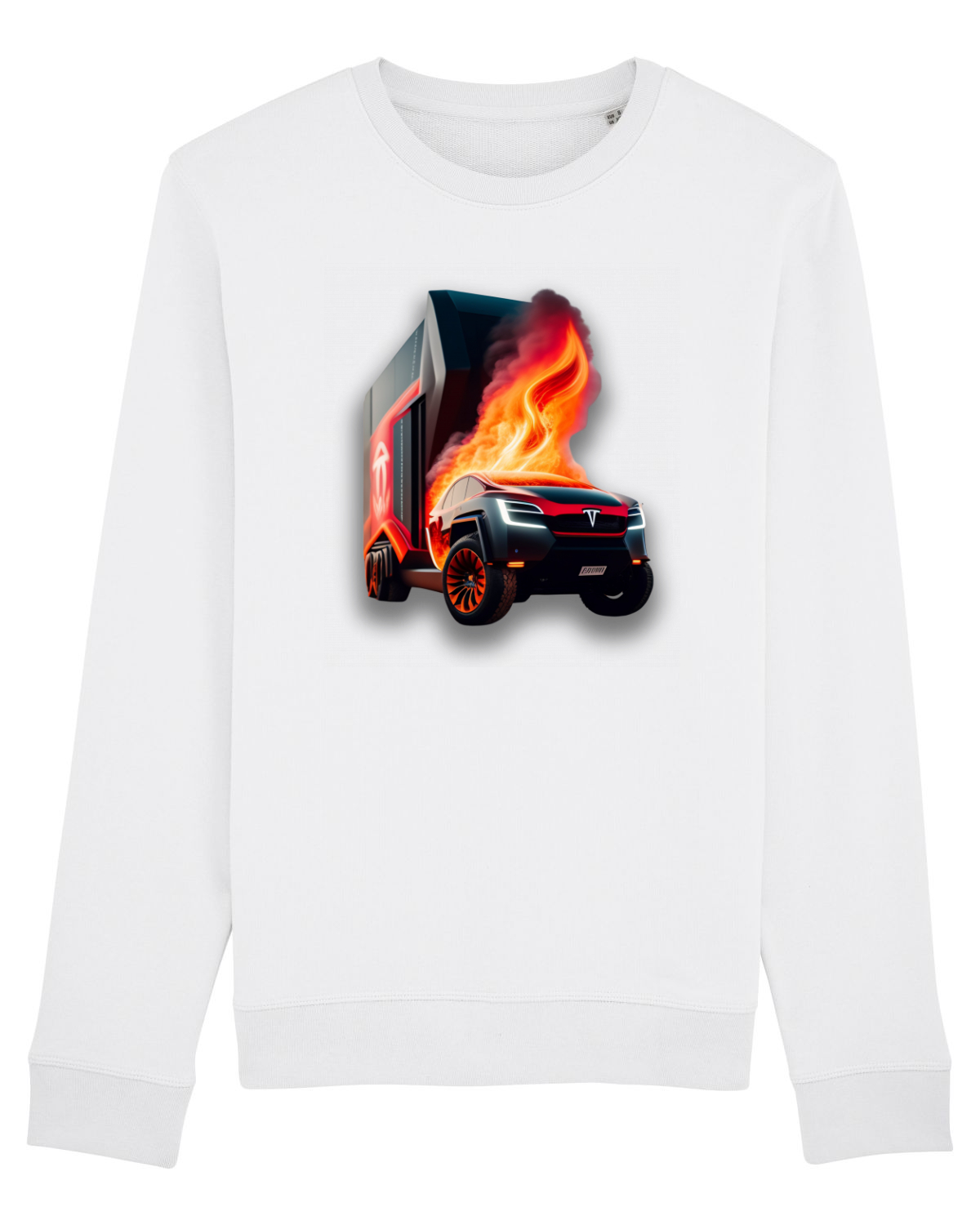 Bluză mânecă lungă Unisex Rise White