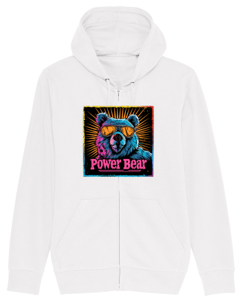 Retro Power Bear White