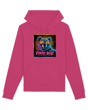 Retro Power Bear Raspberry