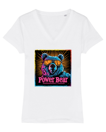 Retro Power Bear White