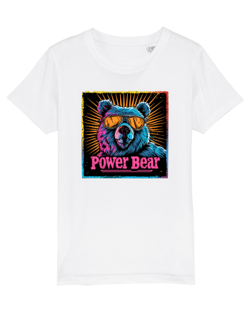 Retro Power Bear White
