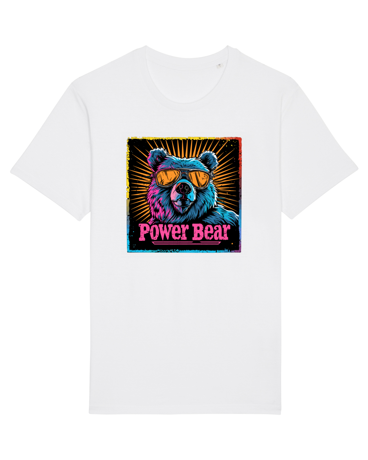 Tricou mânecă scurtă Unisex Rocker White