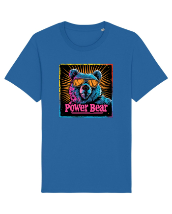 Retro Power Bear Royal Blue