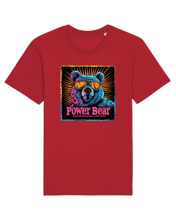 Retro Power Bear Red