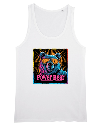 Retro Power Bear White