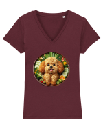Maestrul Tăiței Tricou mânecă scurtă guler V Damă Evoker