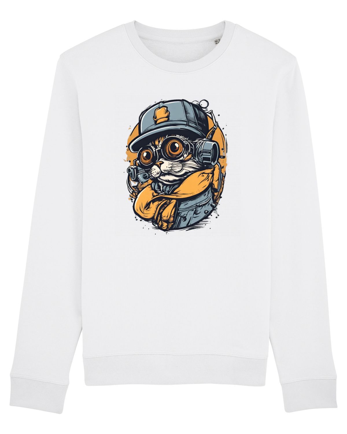 Bluză mânecă lungă Unisex Rise White