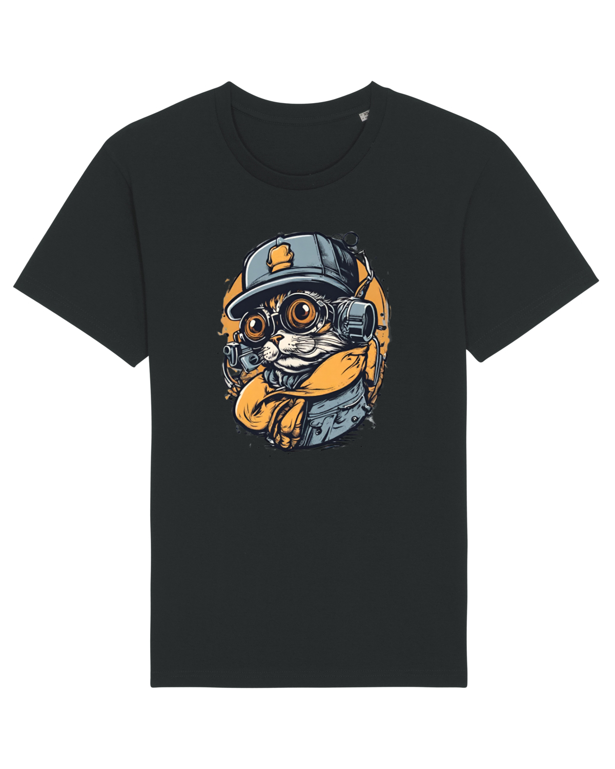 Tricou mânecă scurtă Unisex Rocker Black