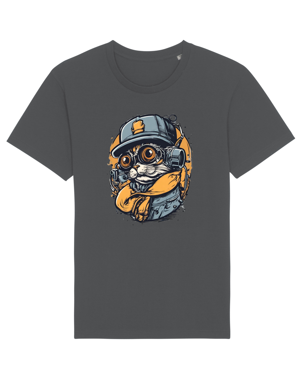 Tricou mânecă scurtă Unisex Rocker Anthracite