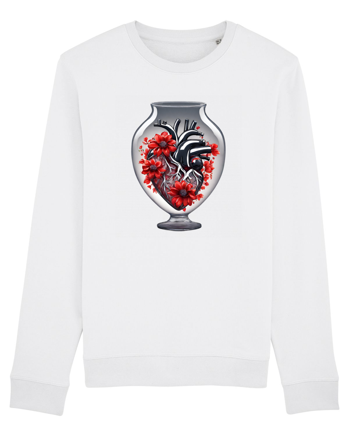 Bluză mânecă lungă Unisex Rise White