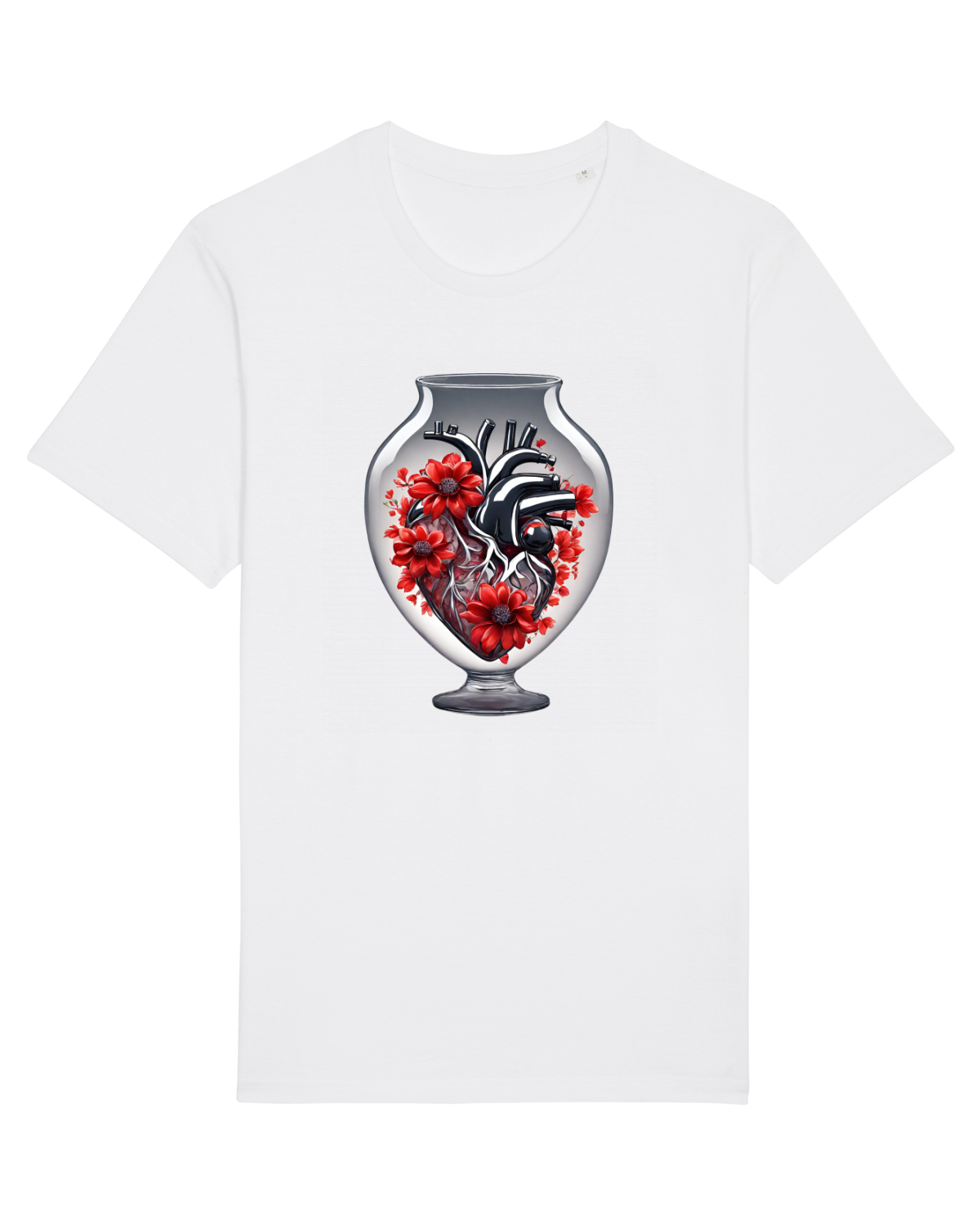 Tricou mânecă scurtă Unisex Rocker White