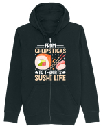 From Chopsticks to T-Shirts Sushi Life Hanorac cu fermoar Unisex Connector