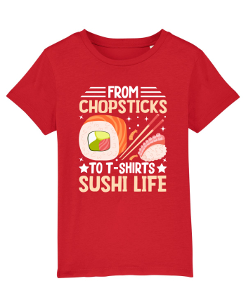 From Chopsticks to T-Shirts Sushi Life Red
