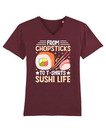 From Chopsticks to T-Shirts Sushi Life Burgundy
