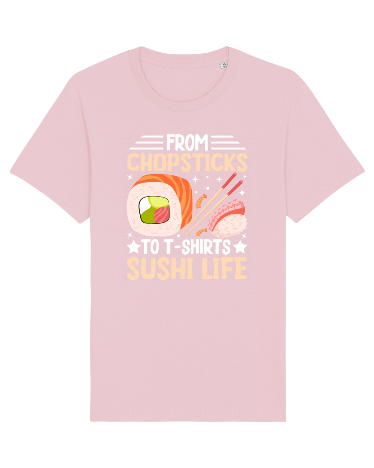 Tricou mânecă scurtă Unisex Rocker Cotton Pink