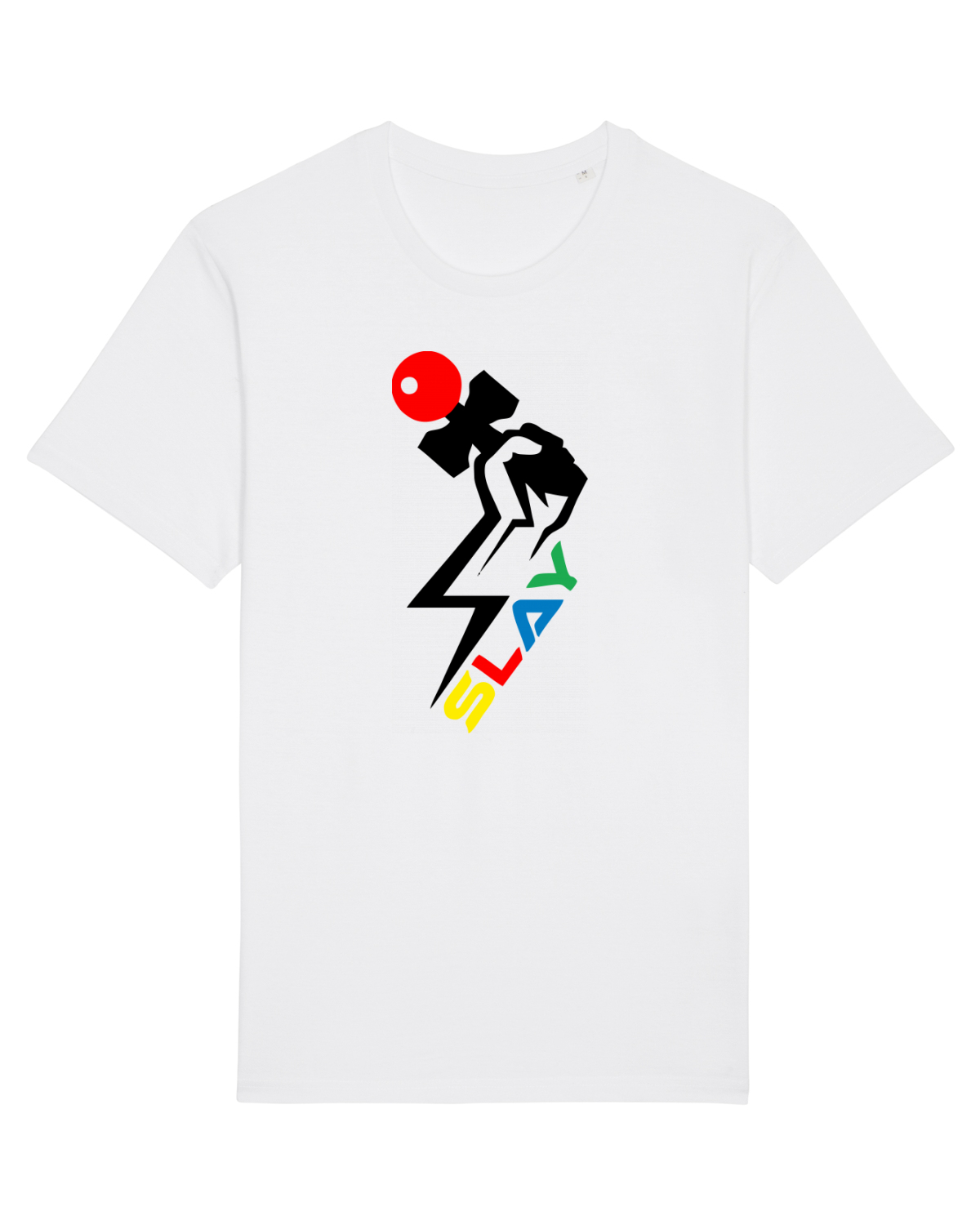 Tricou mânecă scurtă Unisex Rocker White