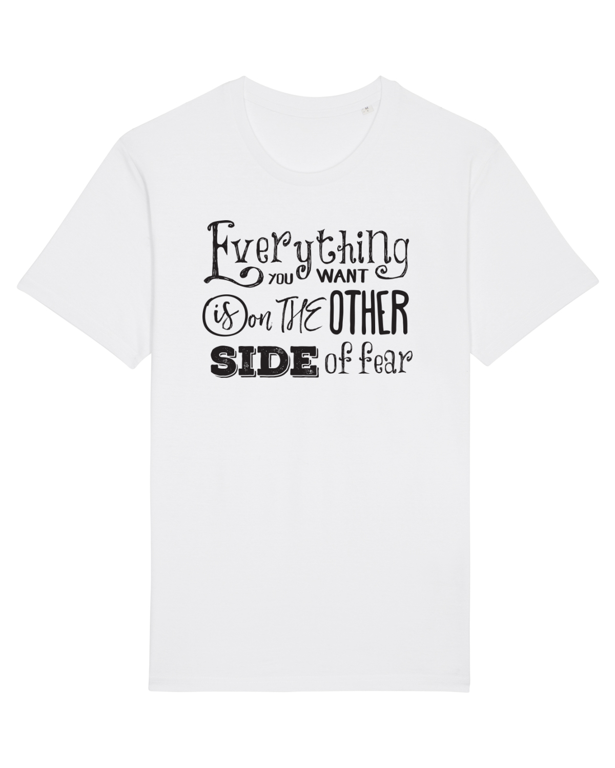 Tricou mânecă scurtă Unisex Rocker White
