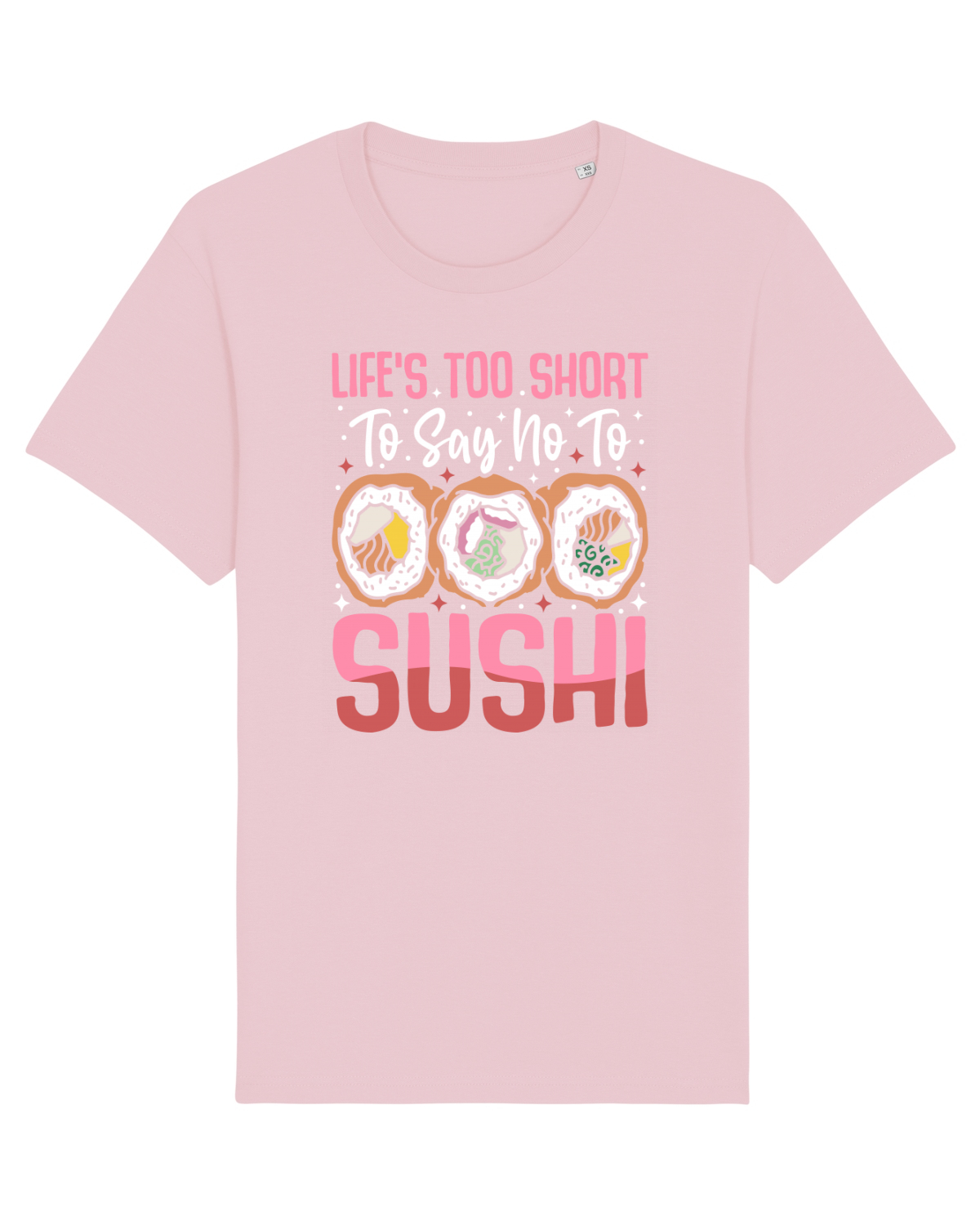 Tricou mânecă scurtă Unisex Rocker Cotton Pink