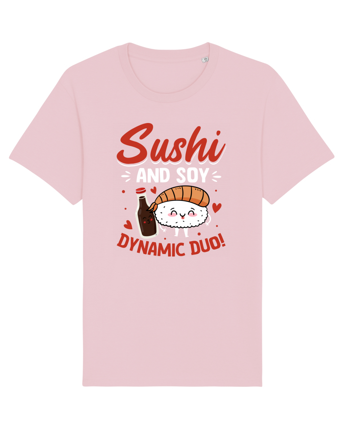 Tricou mânecă scurtă Unisex Rocker Cotton Pink