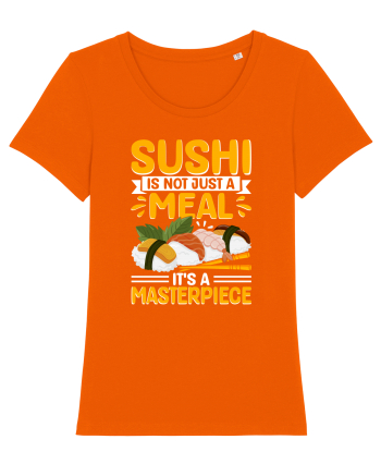 Sushi is not just a meal, it's a masterpiece Bright Orange