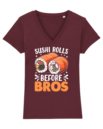 Sushi Rolls Before Bros Burgundy