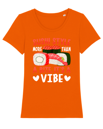 Sushi Style More Than a Bite, It's a Vibe Bright Orange
