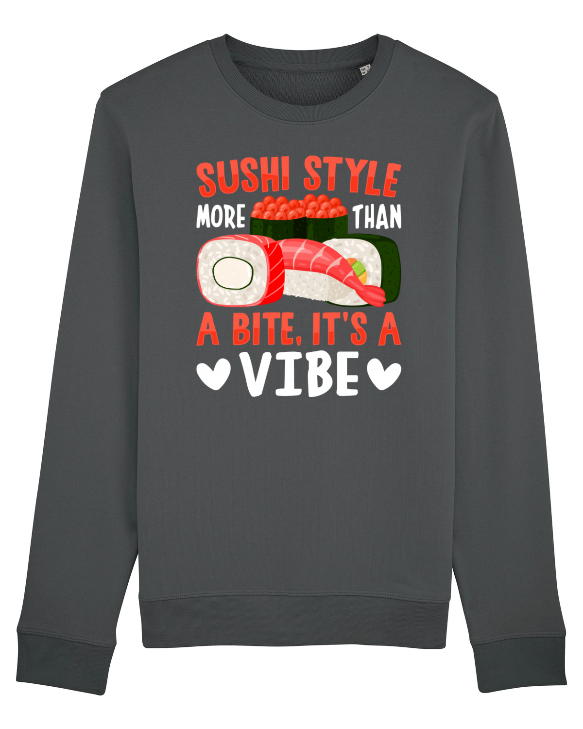Bluză mânecă lungă Unisex Rise Anthracite