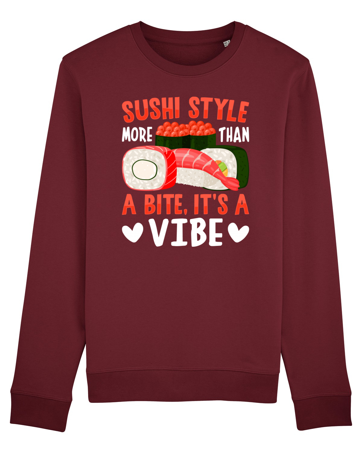 Bluză mânecă lungă Unisex Rise Burgundy