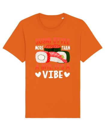 Sushi Style More Than a Bite, It's a Vibe Bright Orange