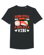 Sushi Style More Than a Bite, It's a Vibe Tricou mânecă scurtă guler larg Bărbat Skater
