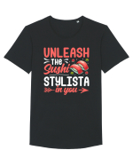 Unleash the Sushi Stylista In You Tricou mânecă scurtă guler larg Bărbat Skater